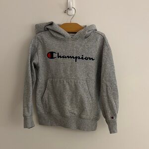 Champion Gray Pullover Hoodie Sweatshirt